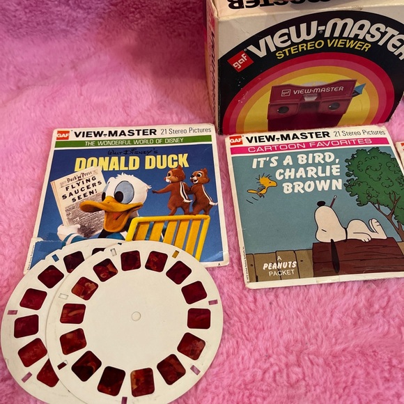 Vintage 2 View- Master Stereo Viewer with 6 Stereo picture stories lot - Picture 5 of 16